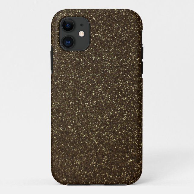 Golden Glitter Effect Case-Mate iPhone Case (Back)