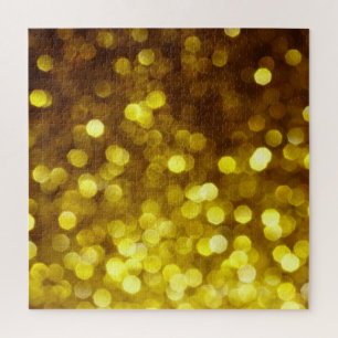 Golden glitter: festive Christmas texture. Jigsaw Puzzle
