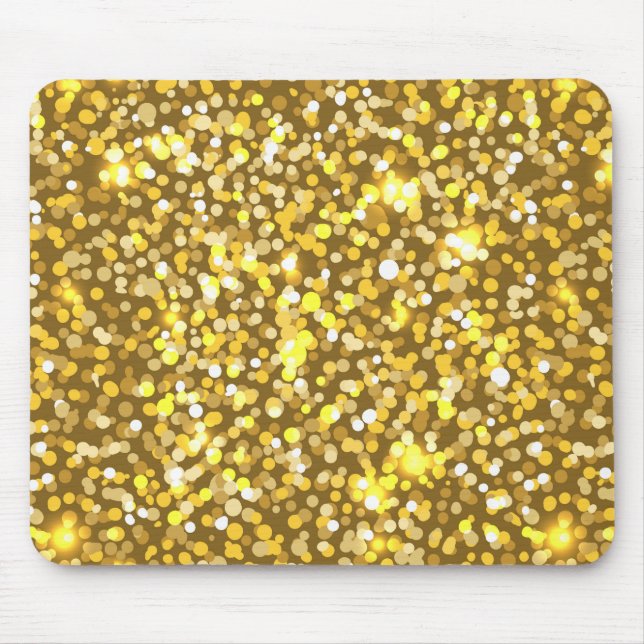 Golden glitter mouse mat (Front)