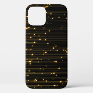 Golden Glitter Rain Light Curtain iPhone 12 Case