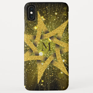 Golden Glitter Star iPhone XS Max Case
