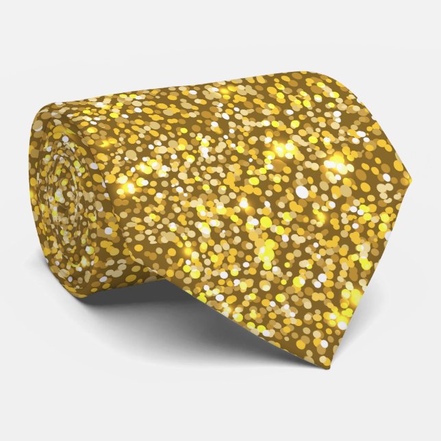 Golden glitter tie (Rolled)