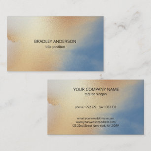 Golden Glittering Texture Business Card