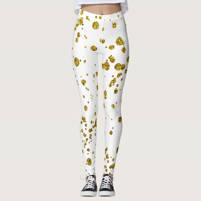 Golden glitters beautiful leggings (Front)