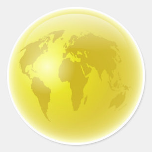 Golden Globe Classic Round Sticker