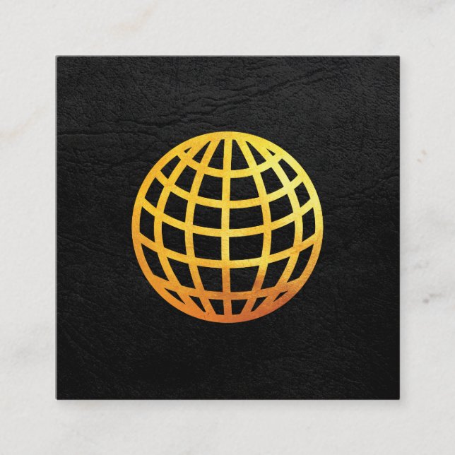 Golden Globe | Executive Square Business Card (Front)