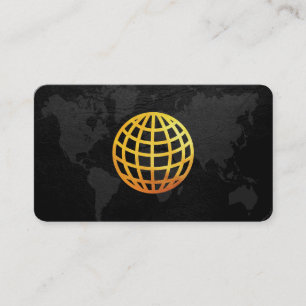 Golden Globe   Map of the World   Executive Business Card