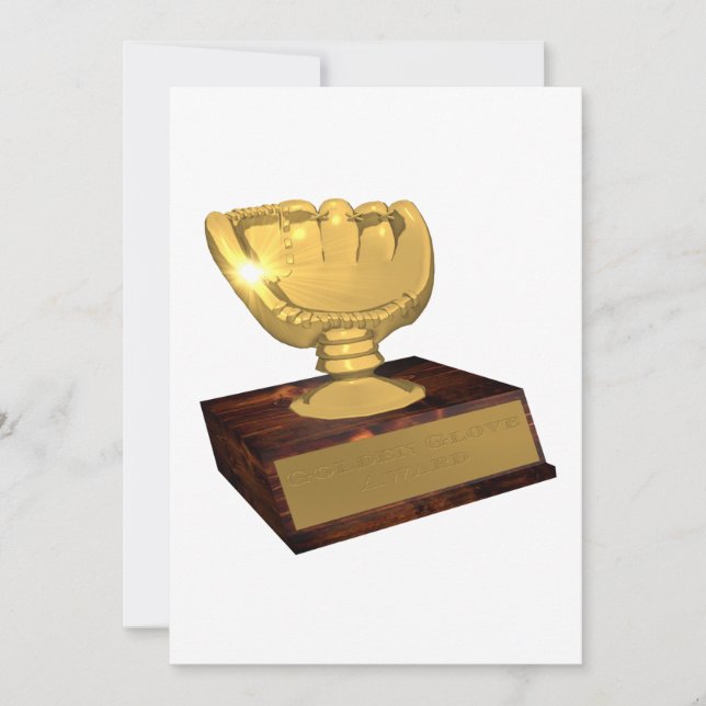 Golden Glove Award Invitation (Front)