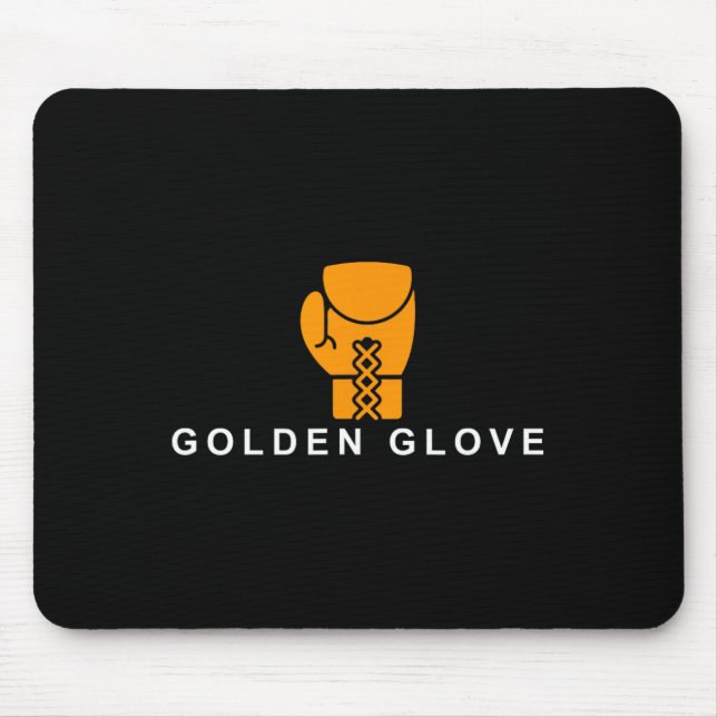 Golden-glove' Boxing Motivation  Mouse Mat (Front)