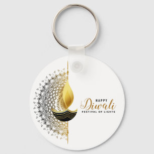 Golden Glow: A Diwali Blessing Key Ring