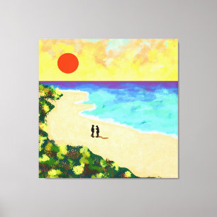 Golden Glow Canvas Print