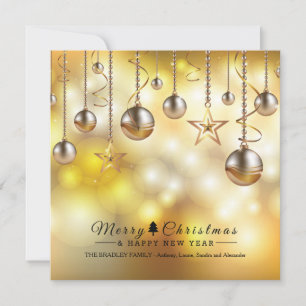 Golden Glow Holiday Cards