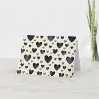 Golden Glow & Ink: Elegant Heart