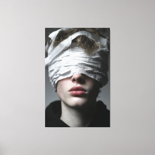 Golden Glow Melanin Fierce Close-Up Canvas Print