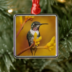Golden Glow Metal Tree Decoration