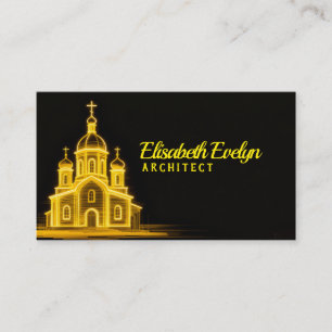 Golden Glow of Faith: The Illuminated Church Business Card
