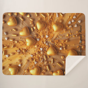 "Golden Glow" Sherpa Blanket