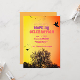 Golden Glow Sunrise Celebration Invitation