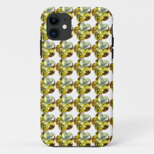 Golden Glow – Yellow Gemstone Flower Design iPhone 11 Case