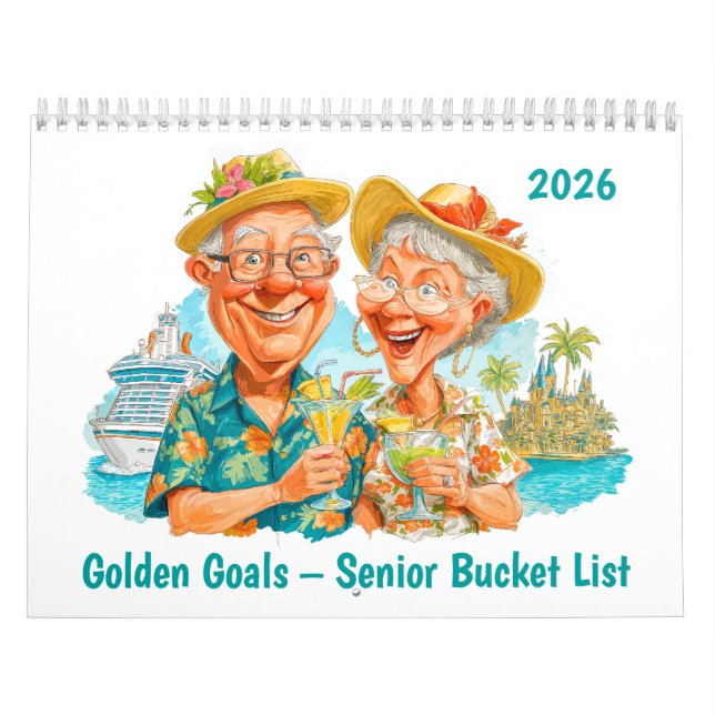 Golden Goals – 2026 Senior Bucket List Calendar (Cover)