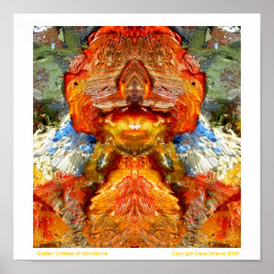 Golden Goddess of Abundance Poster