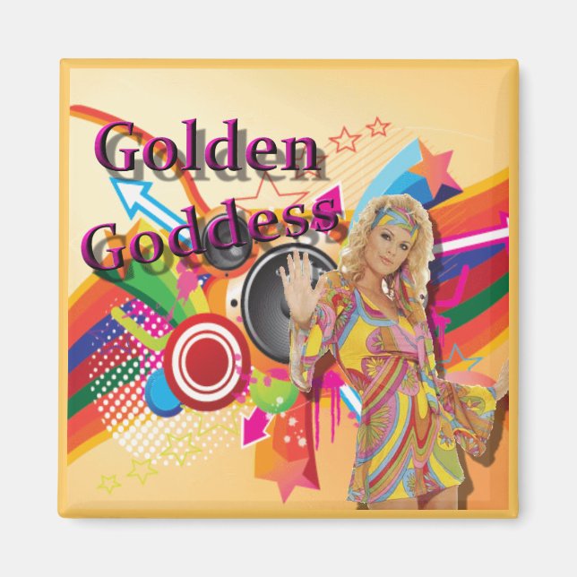 Golden Goddess Oldies Show Magnet (Front)