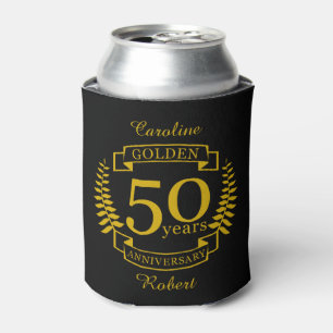 GOLDEN Golden 50 Years Wedding Anniversary 50 all Can Cooler