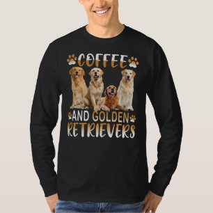 Golden Golden Retriever Dog Coffee T-Shirt