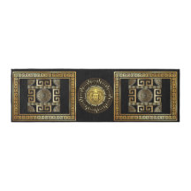 Golden Gorgon Hall Runner Rug