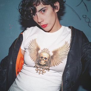 Golden Gothic Skull Sigil of Ascension T-Shirt