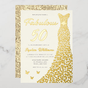 Golden Gown, Fabulous 50th Birthday Dress Gold