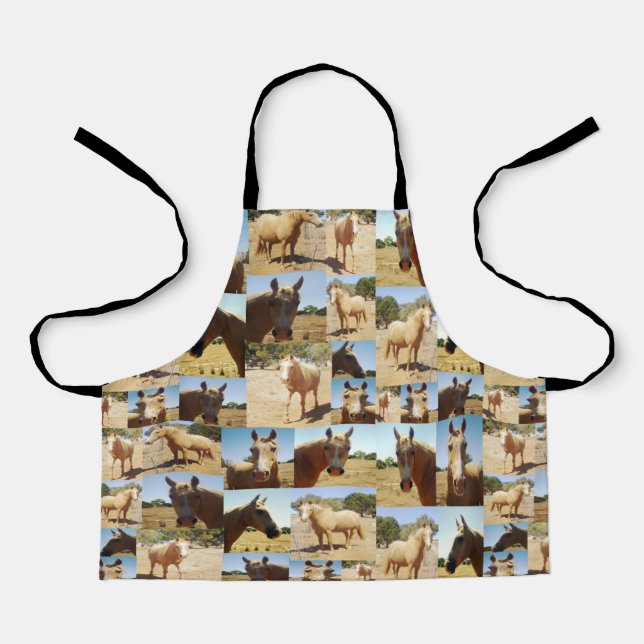 **"Golden Grace: A Palomino Photo Collage"** Apron (Front)