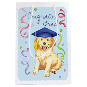 Golden Graduate Medium Gift Bag