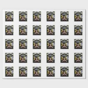 Golden Graduation Celebration Card –  Wrapping Paper