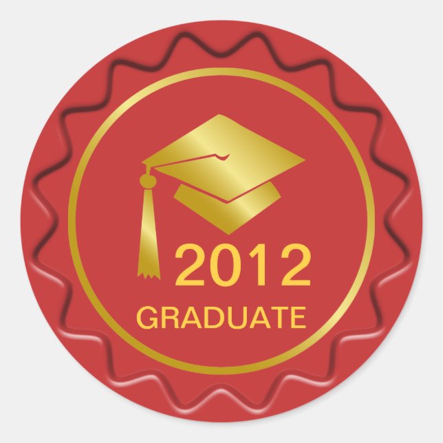 Golden Graduation Sign Wax Seal (Front)