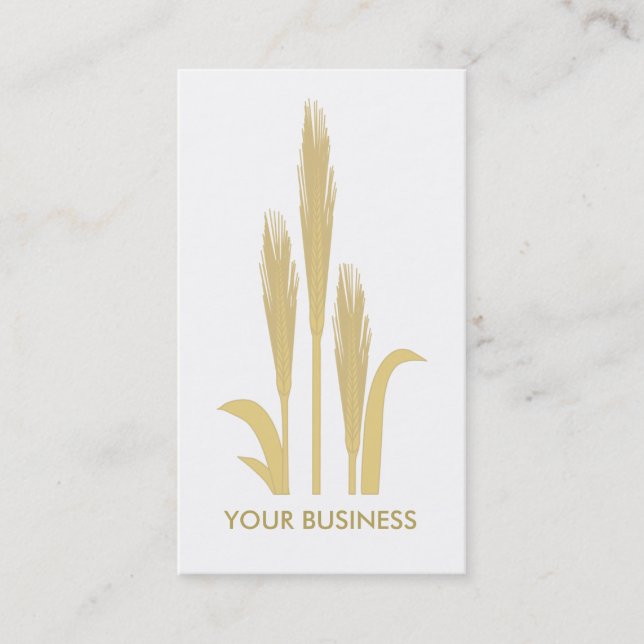 Golden Grains of Wheat Business Card (Front)