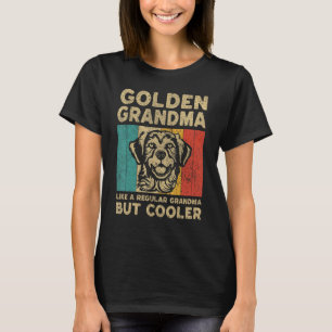 Golden Grandma Definition Retro Golden Retriever T-Shirt