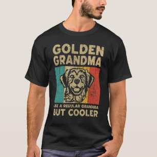Golden Grandma Definition Retro Golden Retriever T-Shirt
