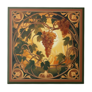 Golden Grapes Tile