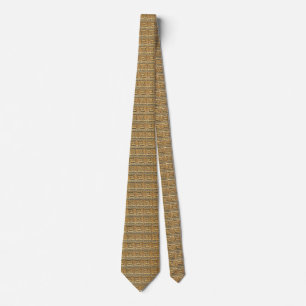 Golden Greek key Tie
