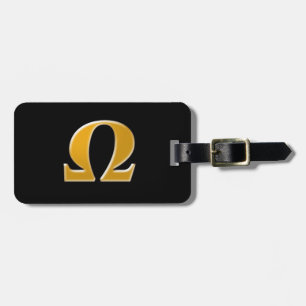 Golden Greek Omega - Symbol of Resistance Luggage Tag