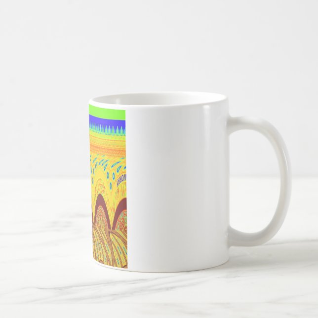 Golden green African Traditional Colour Coffee Mug (Right)