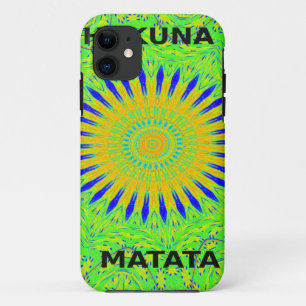 Golden Green African Traditional Fabric Colours iPhone 11 Case