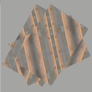 Golden Grey diagonal Woodgrain Rustic Tissue Paper
