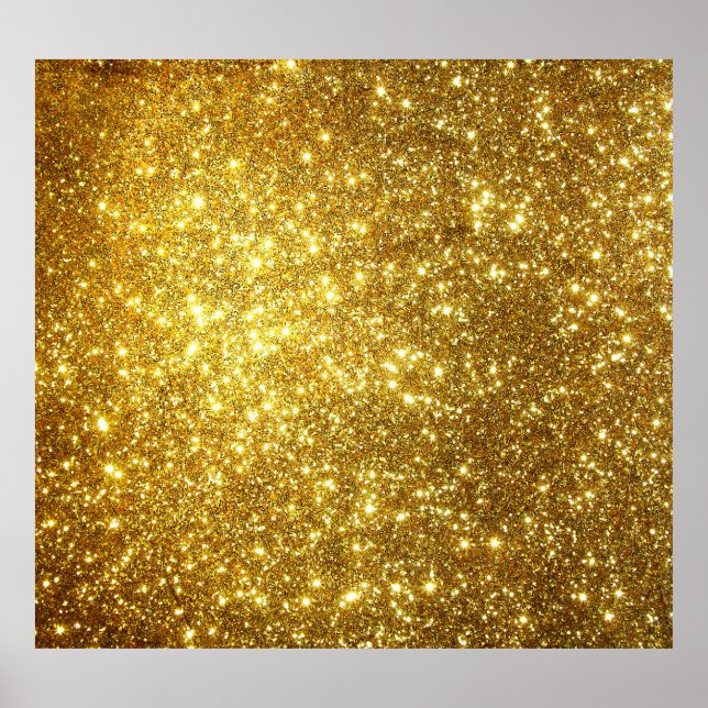 Golden grunge, high-resolution raster illustration poster (Front)