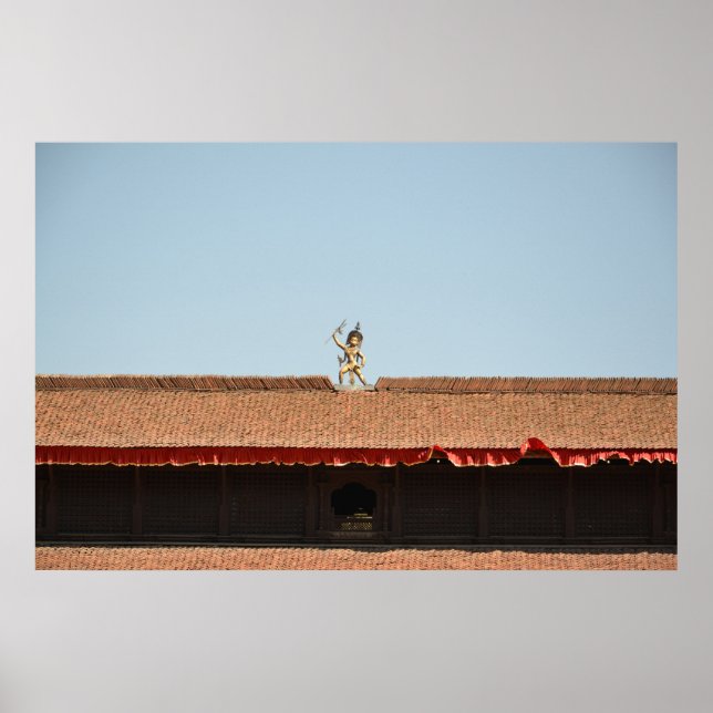 Golden Guardian, Nepal – Travel Photography Print (Front)