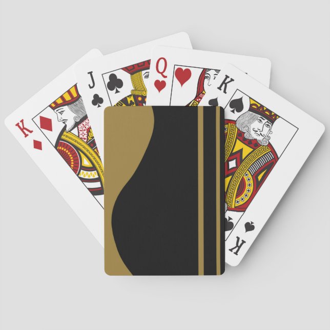 Golden Guitar Playing Cards (Back)