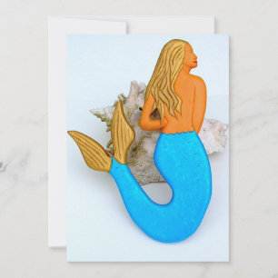 golden hair mermaid