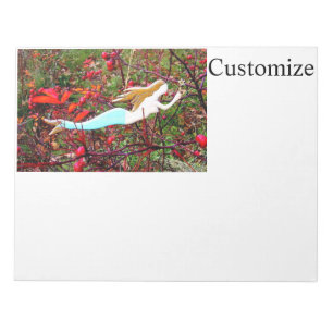 golden hair mermaid notepad