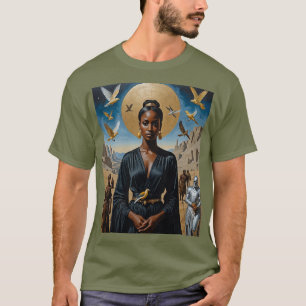 Golden Halo Desert Queen Art Shirt